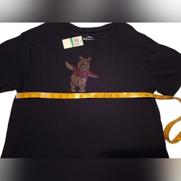 NWT Disney Juniors Winnie the Pooh Rhinstone Cotton Tee L - Picture 11 of 11